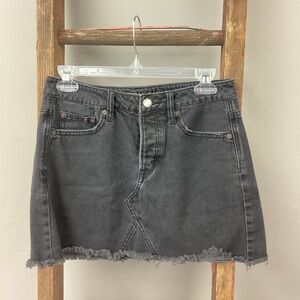 American Eagle Skirt Black Denim Size 4